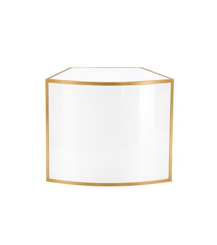 Bar - Ringling 1/8 Curve - Gold Frame - White Top