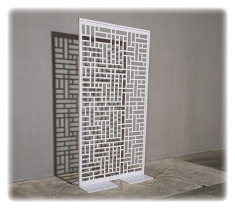 Room Divider - Benson - White Frame