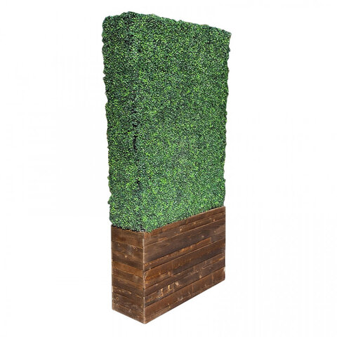 Room Divider - Box Wood - Brown Frame
