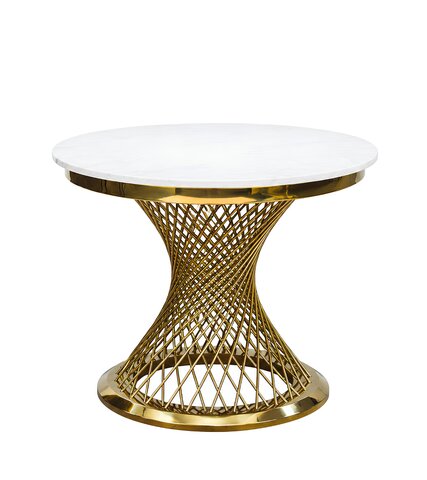 Cake Table - Diana - Gold Frame - White Top