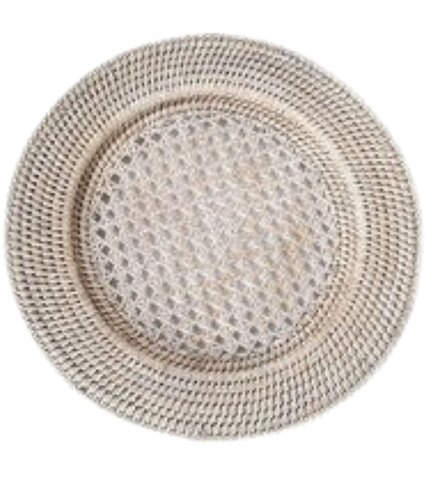 Charger - Rattan - Whitewash 13