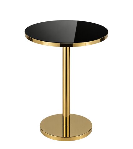 Cocktail Table - Porter - Gold Frame - Black Top