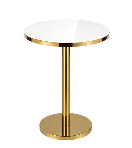Cocktail Table - Porter - Gold Frame - White Top