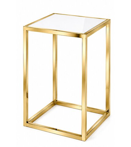 Cocktail Table - Ringling - Gold Frame - White Top
