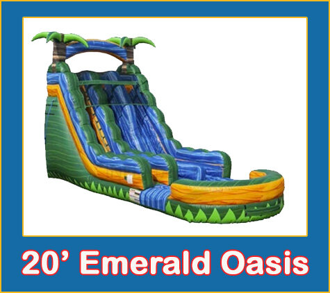 20' Emerald Oasis Dual Lane Slide