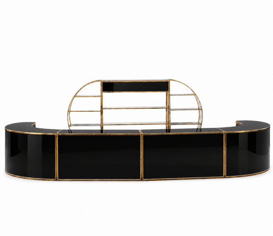 Bar - The Grand Pour - Gold Frame - Black Top
