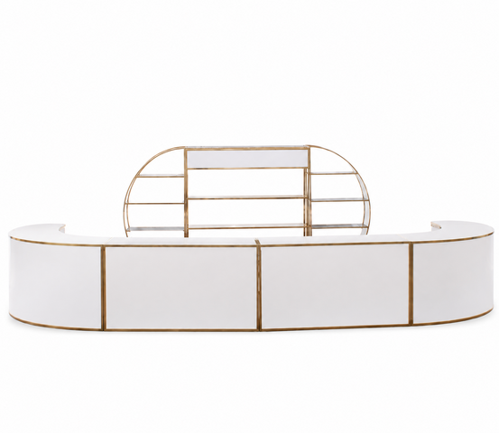 Bar - The Grand Pour - Gold Frame - White Top