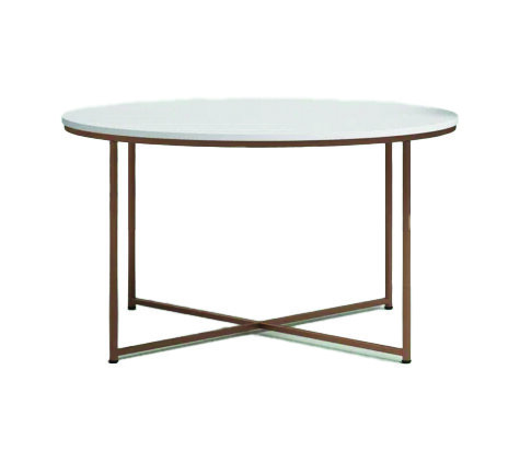 Coffee Table - Monica - Gold Frame - Wood Top