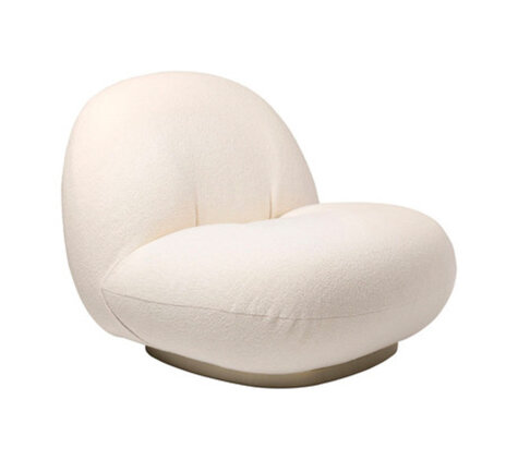 Side Chair - Pearl - Gold Legs - Ivory Velvet