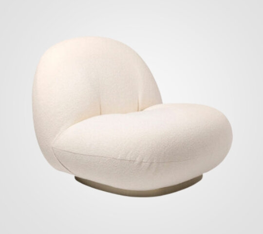 Side Chair - Pearl - Gold Legs - Ivory Velvet
