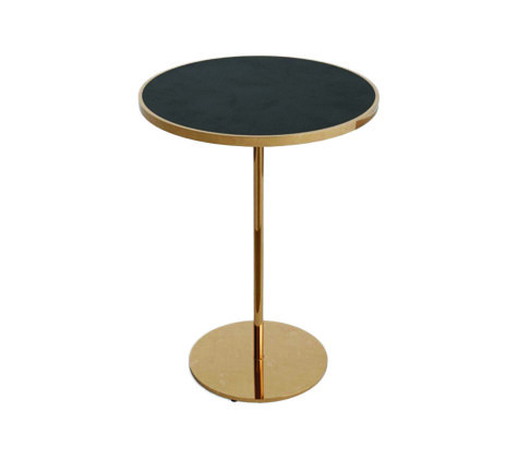 Cocktail Table - Porter - Gold Frame - Black Top