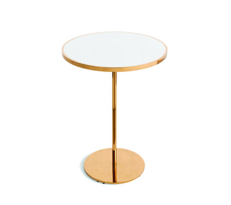 Cocktail Table - Porter - Gold Frame - White Top