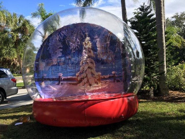 Giant Red Snow Globe