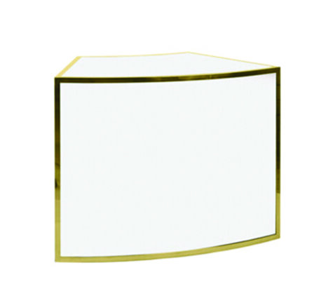 Bar - Ringling 1/8 Curve - Gold Frame - White Top