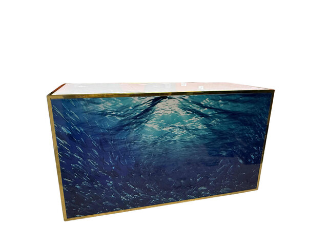 Bar - Ringling Sea Bar 6FT Straight - Gold Frame - White Top