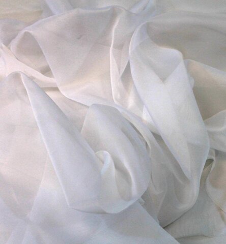 Drape - Silk - White - 16' x 53