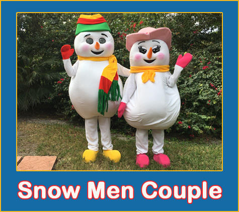 Snow Men Couple VIsit