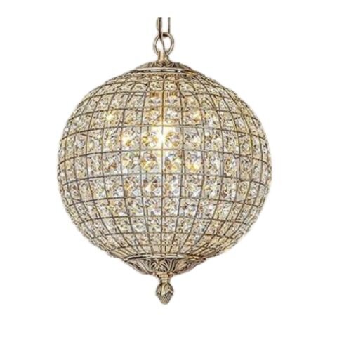 Antique Globe Chandelier Gold 