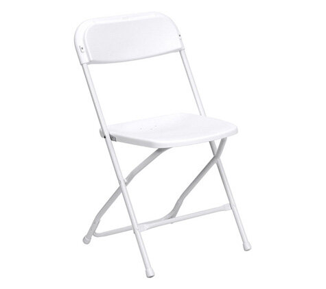 Folding Chair - White Poly