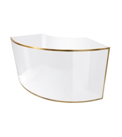 Bar - Ringling 1/4 Curve - Gold Frame - White Top