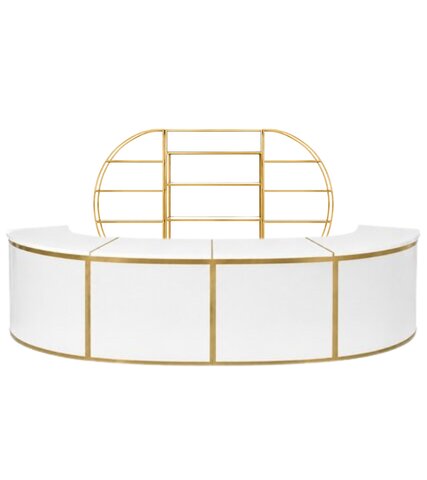 Bar - The Grand Pour - Gold Frame - White Top