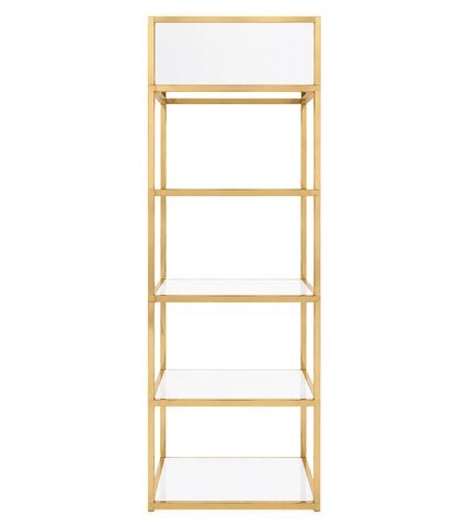 Bar Back - Ringling Square - Gold Frame - White Top