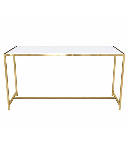 Communal Table - Ringling - Gold Frame - White Top
