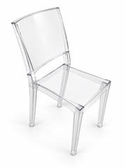 Casper Dining Chair - Ghost Plastic