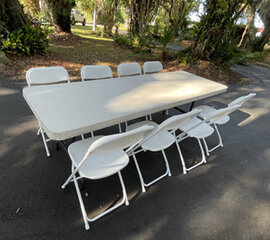 Adult Long Table and Chairs Package