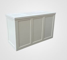 Bar - Barcelona 6FT Straight - White Wood Frame - White Wood Top