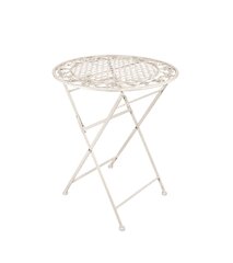 Bistro Table - Wisteria - Antique White Metal