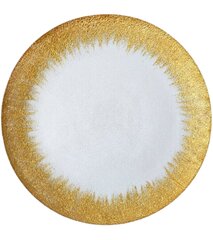 Charger - Glass - Gold Foil Rim 13"