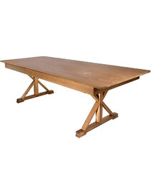 Chestnut Farm Dining Table - X Leg