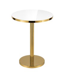 Cocktail Table - Porter - Gold Frame - White Top