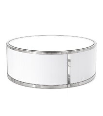 Coffee Table - Ringling Round - Silver Frame - White Top