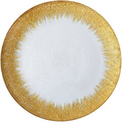 Charger - Glass - Gold Foil Rim 13"
