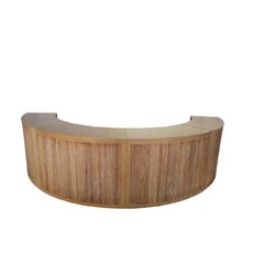 Bar - Hollis 1/2 Circle - Ash Wood Frame - Ash Wood Top