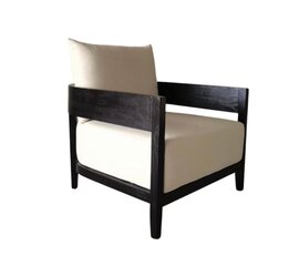 Chair - Hunter - Black Wood Legs - Linen Fabric