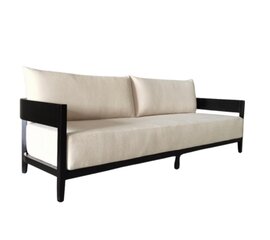Sofa - Hunter - Black Wood Legs - Linen Fabric