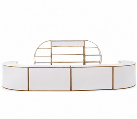 Bar - The Grand Pour - Gold Frame - White Top