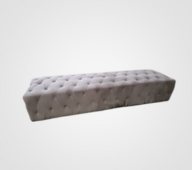 Bench - Kori - Gold Legs - Pewter Velvet