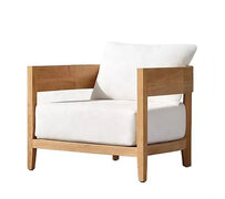Outdoor Chair - Hunter - Ash Wood Legs - Linen Fabric
