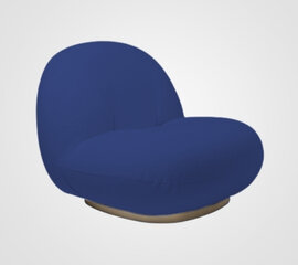 Side Chair - Pearl - Gold Legs - Sapphire Velvet