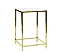 Cocktail Table - Ringling - Gold Frame - White Top
