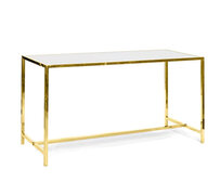 Communal Table - Ringling - Gold Frame - White Top