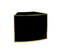Bar - Ringling 1/8 Curve - Gold Frame - Black Top