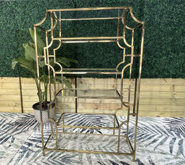 Bar Back - Ringling Arch - Gold Frame - White Top