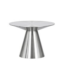 Side Table - Benjamin - Silver Frame - Silver Top