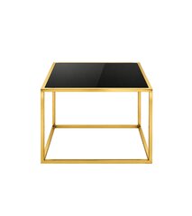 Side Table - Ringling Square - Gold Frame - Black Top