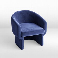 Club Chair - Chloe - Velvet Legs - Sapphire Velvet